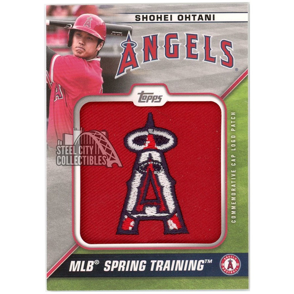 Shohei Ohtani 2021 Topps Series 1 Spring Training Cap Logo Patch Card  #STCL-SO