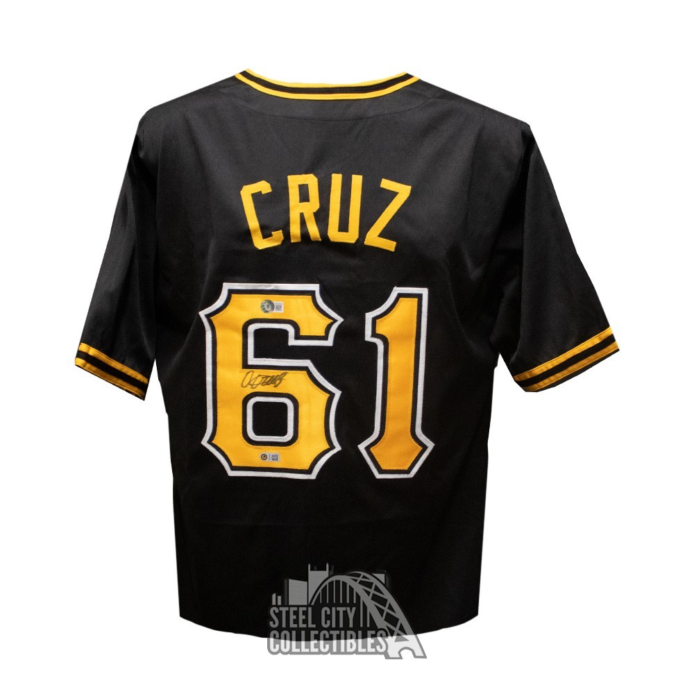 Oneil Cruz Autographed Pittsburgh Custom Black Baseball Jersey BAS