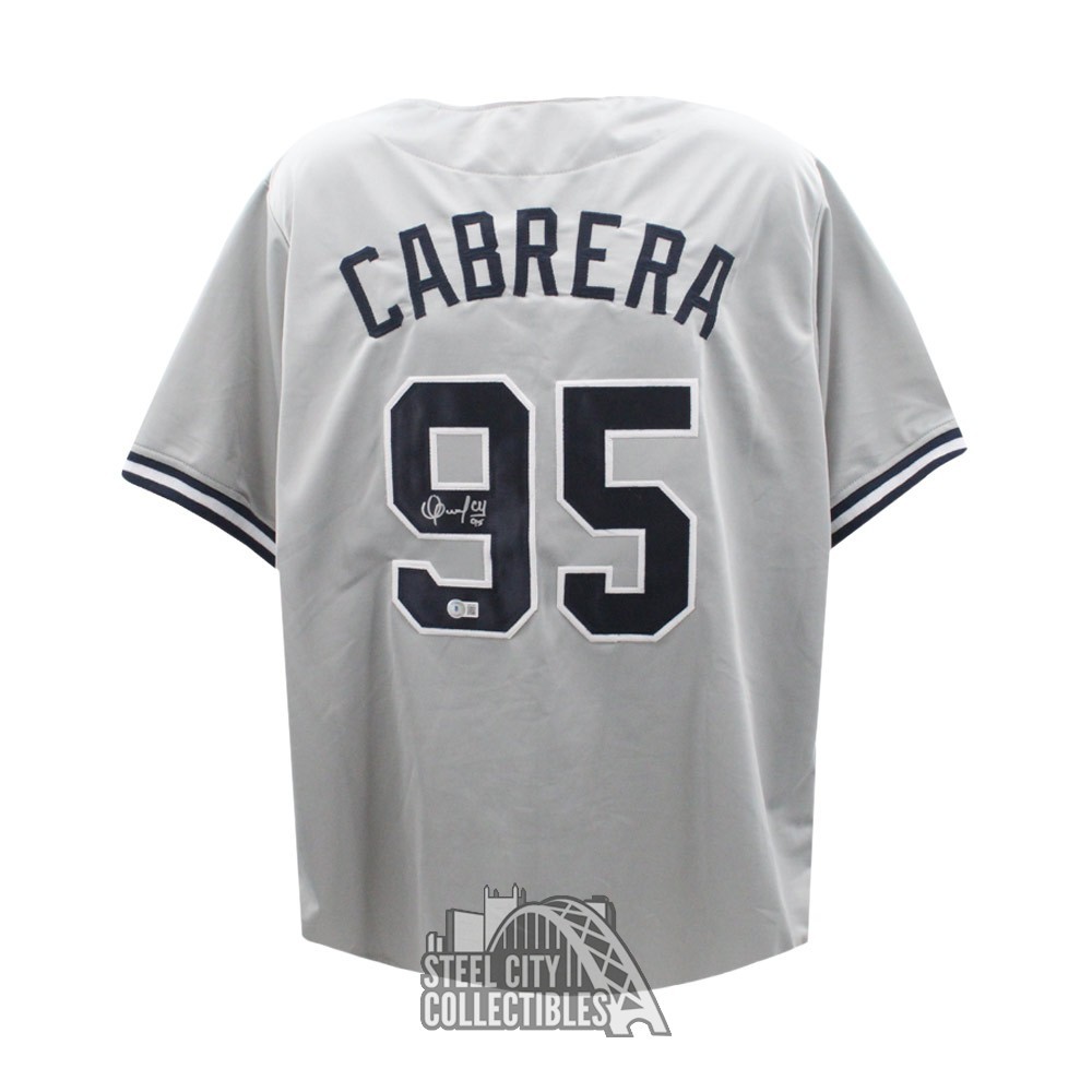 Oswaldo Cabrera Autographed New York Custom Gray Baseball Jersey