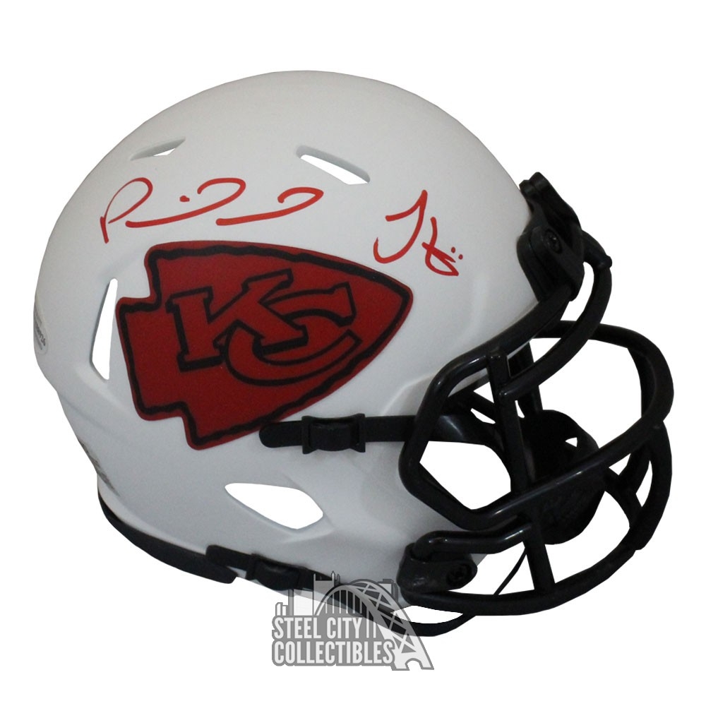 Patrick Mahomes Autographed Kansas City Chiefs Eclipse Full Size Replica  Football Helmet - Beckett COA