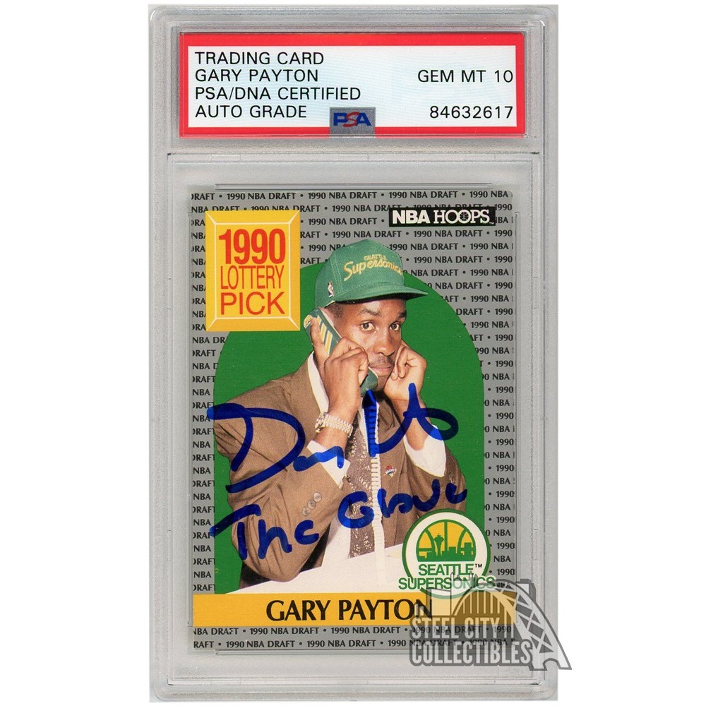Shawn Kemp 1990-91 NBA Hoops Autograph Rookie Card #279 PSA/DNA