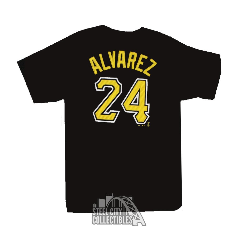 Pedro Alvarez Pittsburgh Pirates Youth Majestic MLB Black Name & Number T- Shirt