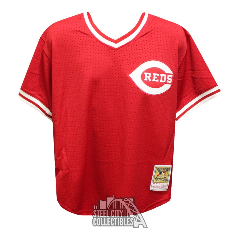 Pete Rose Signed Autographed Cincinnati Reds Replica Baseball Jersey JSA Red