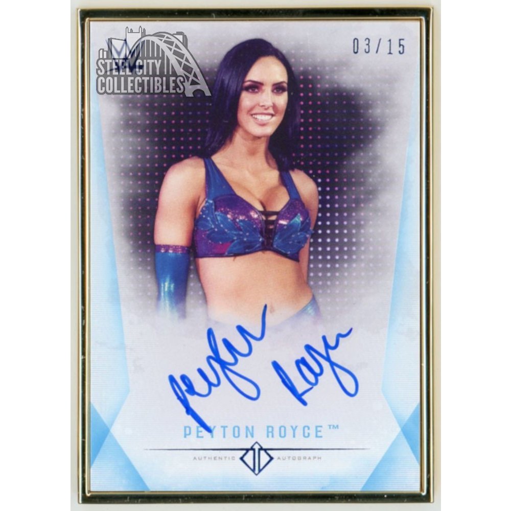 Peyton Royce 2019 Topps WWE Transcendent Collection Autograph Blue
