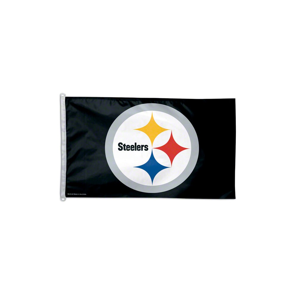 Pittsburgh Steelers 3'x5' Logo Deluxe Flag