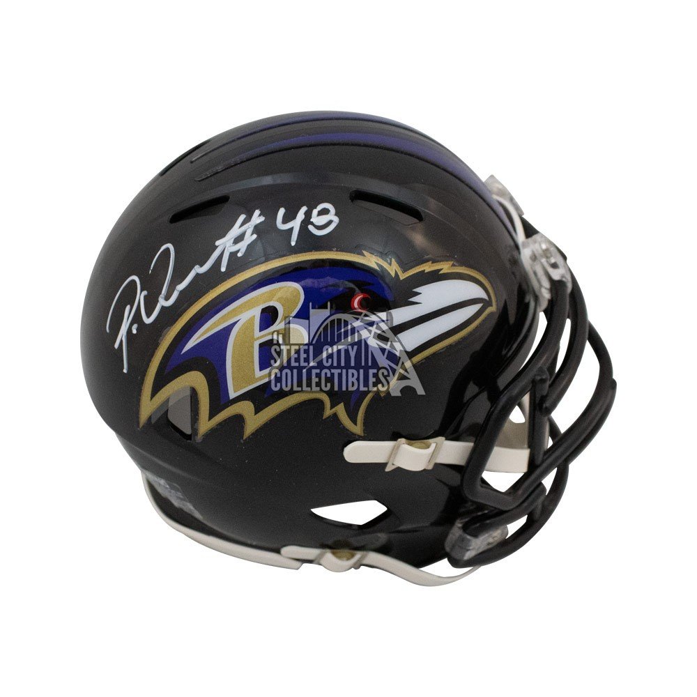 Patrick Queen Autographed Baltimore Ravens Flash Authentic Full-Size  Football Helmet - BAS