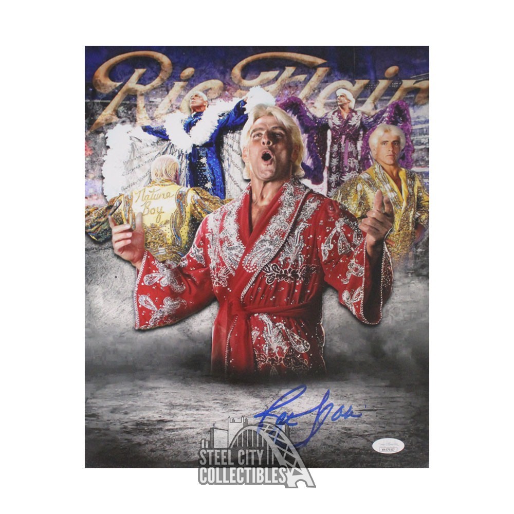 Ric Flair Autographed 11x14 Wrestling Photo JSA Steel City Collectibles