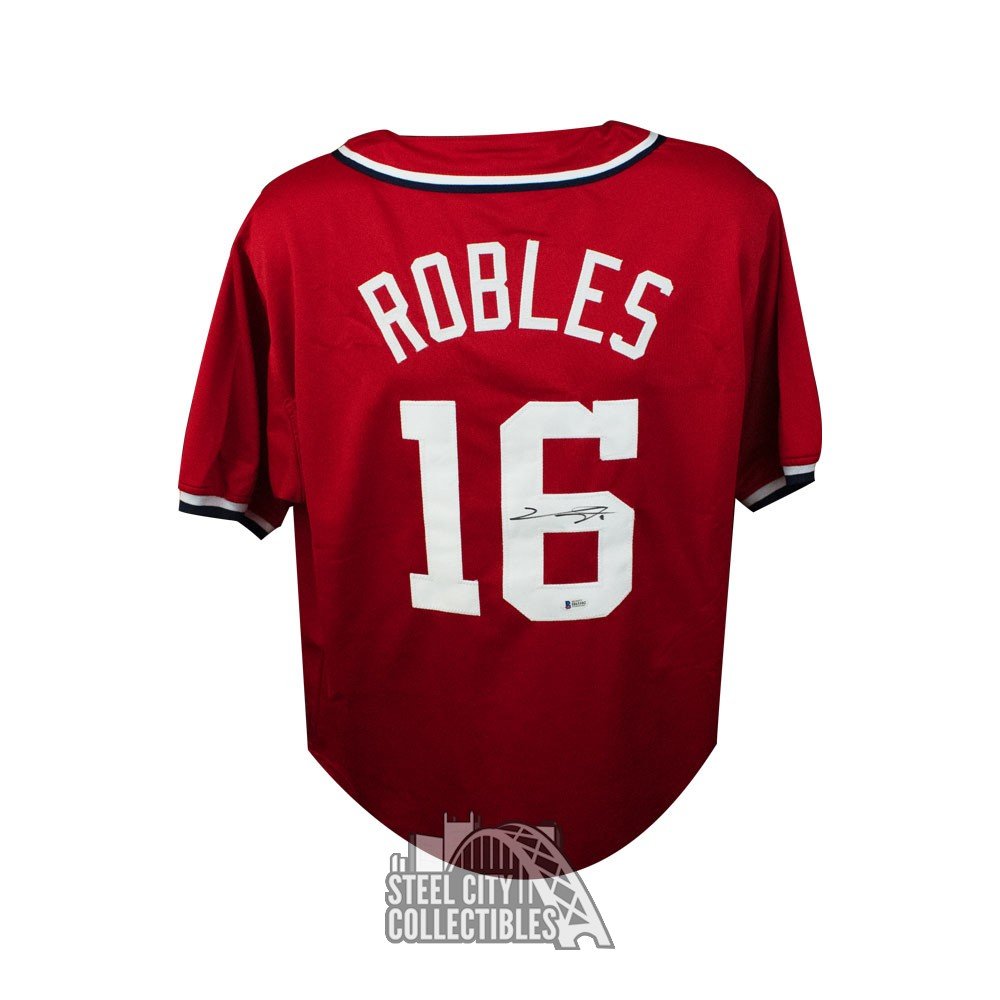 Victor Robles Autographed Washington Custom Red Baseball Jersey - BAS COA