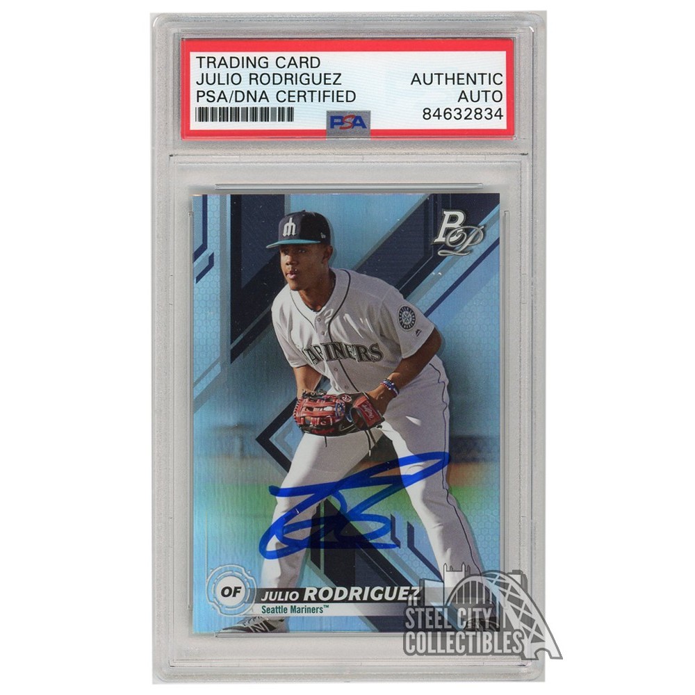 Julio Rodriguez 2019 Bowman Platinum Autograph Card #TOP-63 PSA/DNA ...