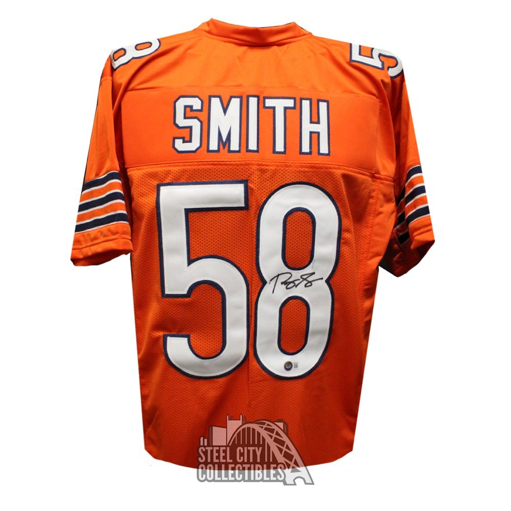 Roquan Smith Autographed Chicago Custom Orange Football Jersey - BAS