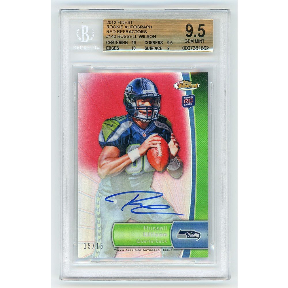 Russell Wilson 2012 Topps deals Finest RC