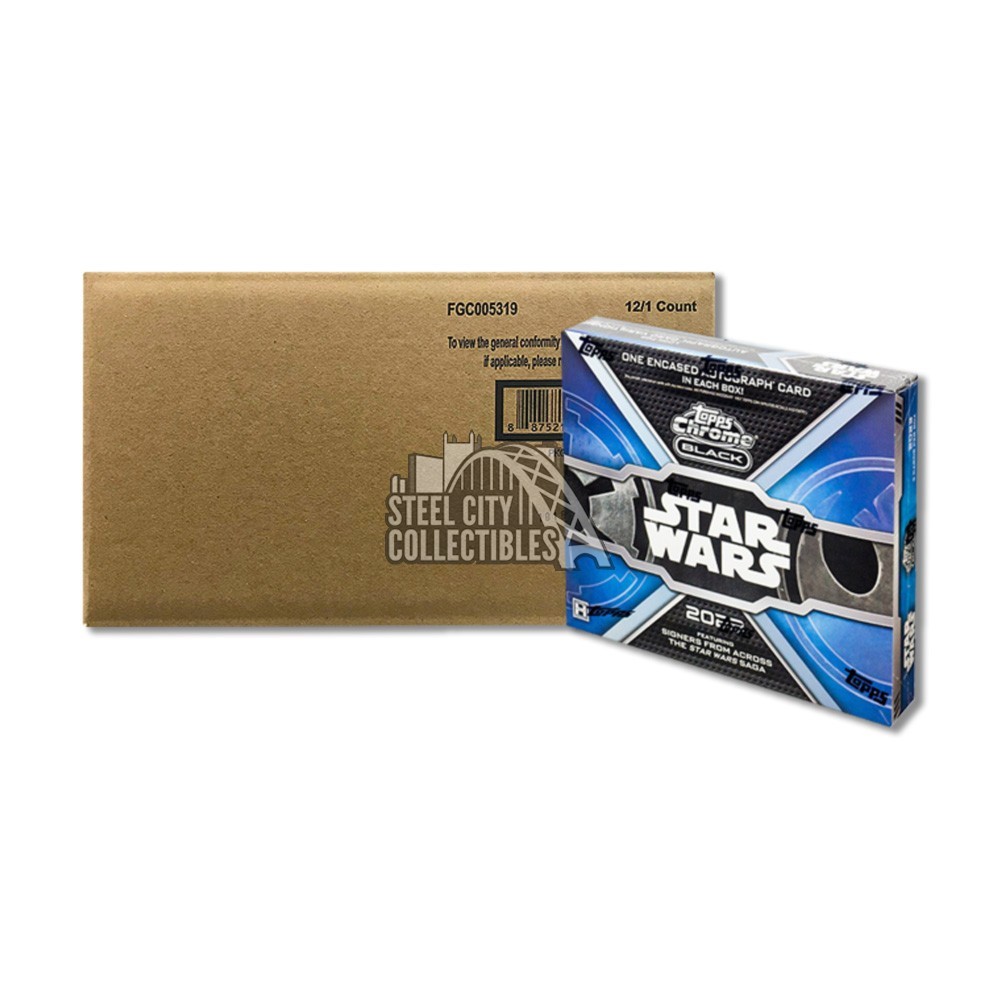 2023 Topps Star Wars Chrome Black Hobby 12-Box Case