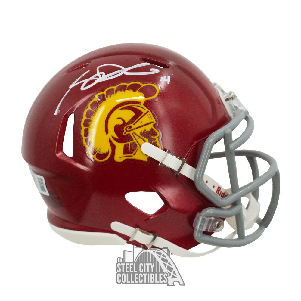 Sam Darnold Autographed USC Speed Mini Helmet - BAS | Steel City ...