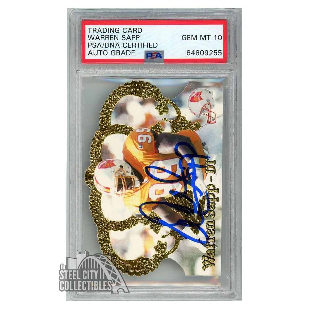 Warren Sapp 2001 Topps Pro Bowl Autograph Jersey Card PSA/DNA