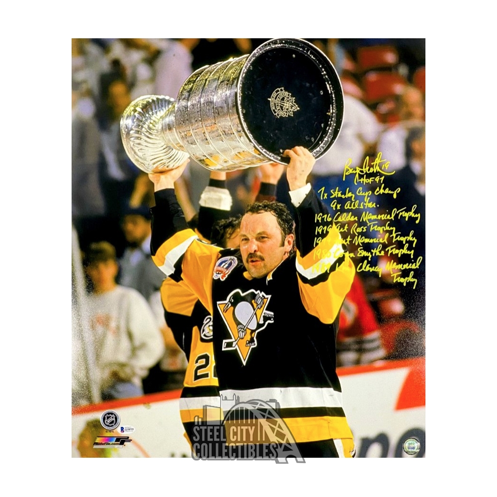 Autograph Warehouse 619804 Bryan Trottier Autographed Hockey Card - Pittsburgh Penguins 1994 Gobco Wit - No.44