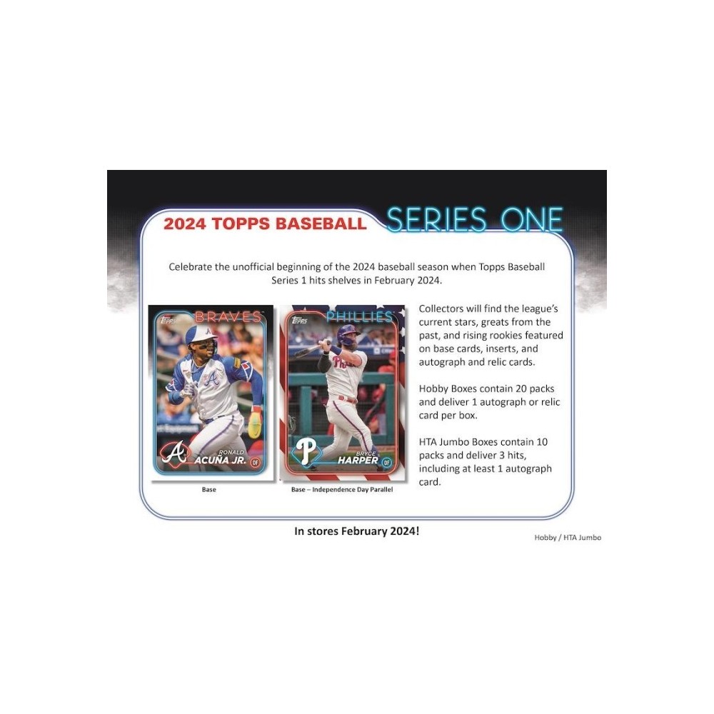 2024 Topps Series 1 Baseball Hobby Jumbo 6 Box Case Pick Your Team   Series176326 