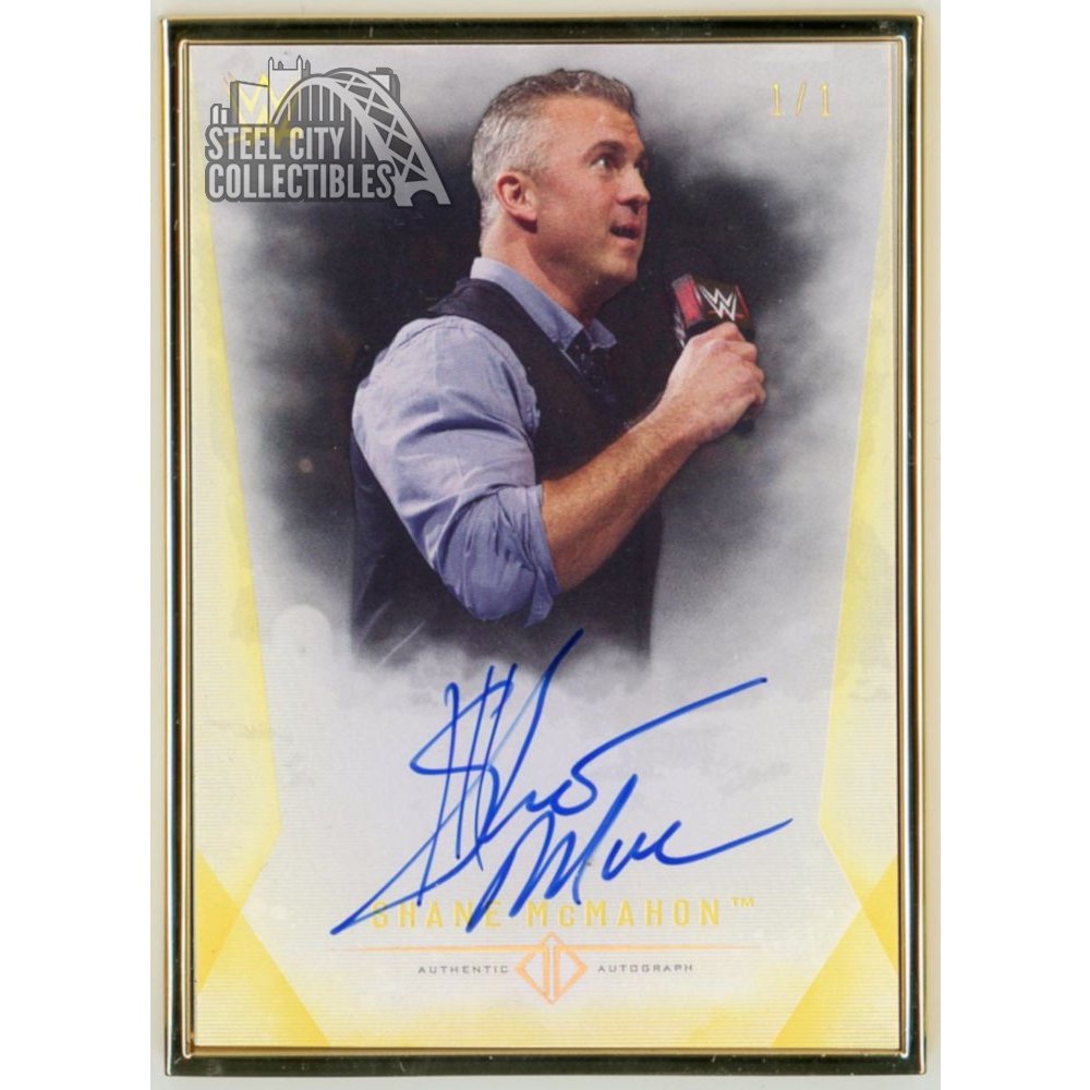 Shane McMahon 2019 Topps WWE Transcendent Collection Autograph Gold 1/1 ...