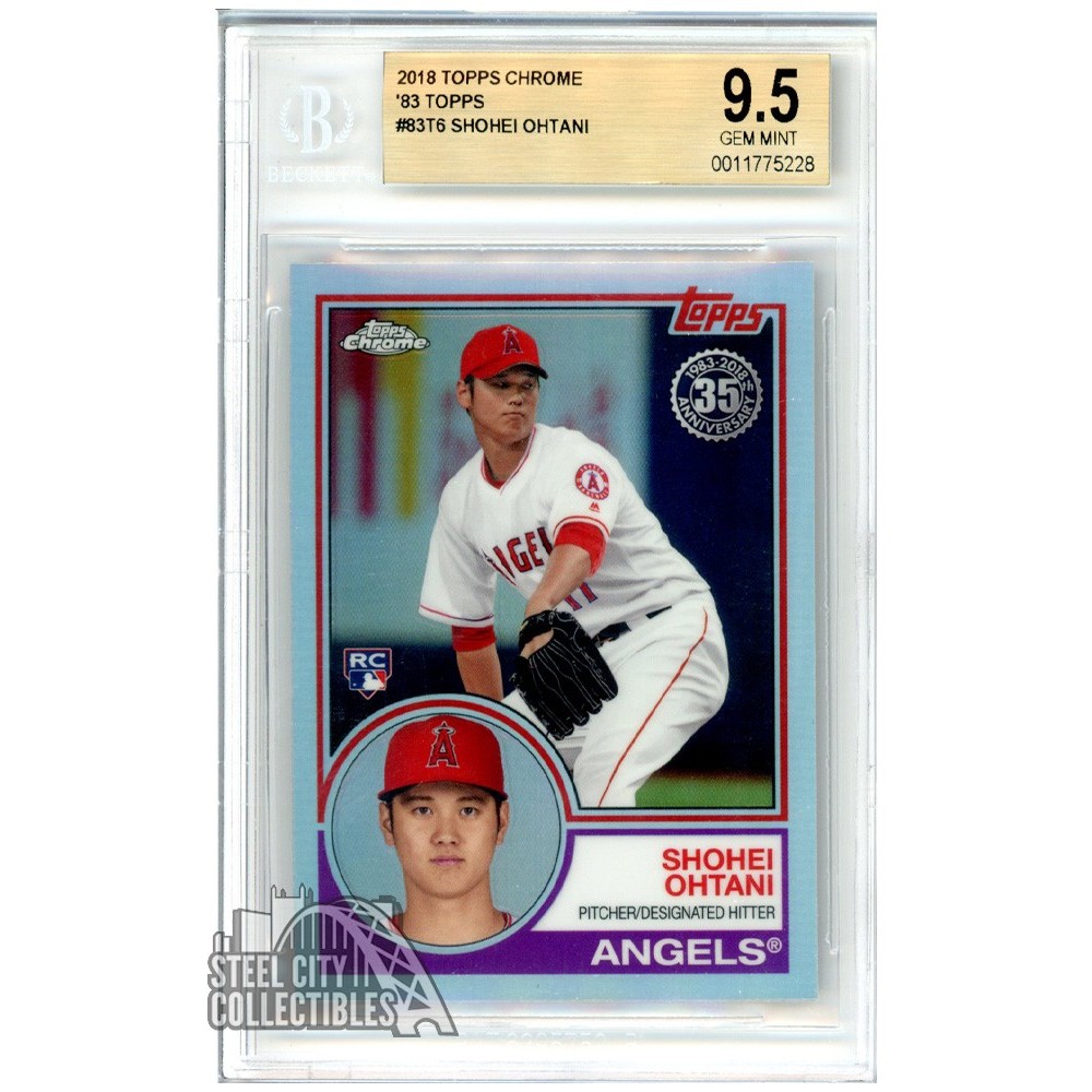 Shohei Ohtani 2018 Topps Chrome Baseball '83 Rookie Card #83T6 BGS 9.5 GEM  MINT | Steel City Collectibles