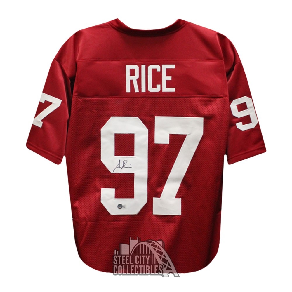 Simeon Rice Autographed Tampa Bay Custom Football Jersey - BAS COA