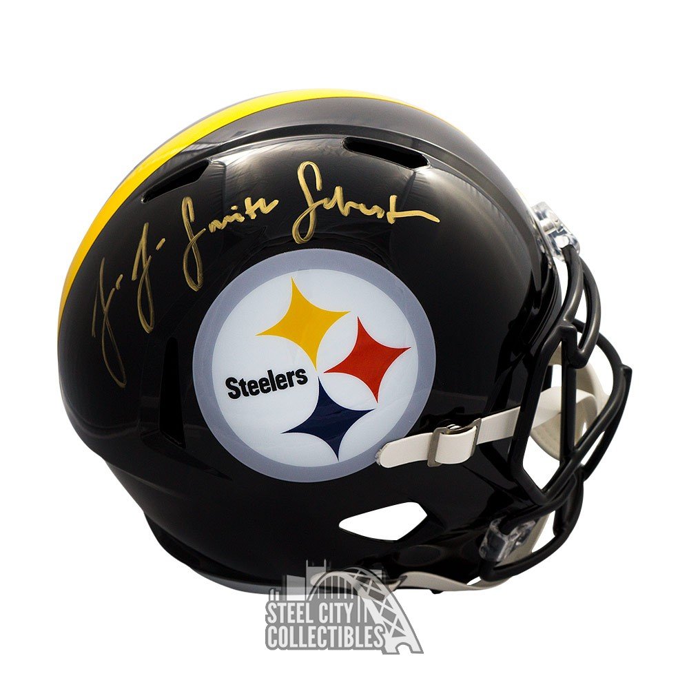 JUJU SMITH-SCHUSTER SIGNED STEELERS FULL SIZE REPLICA HELMET