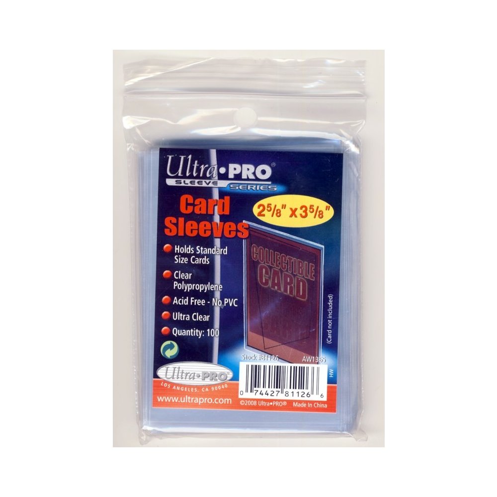 3x4 Ultra Pro Card Sleeves Pack of 100 Steel City