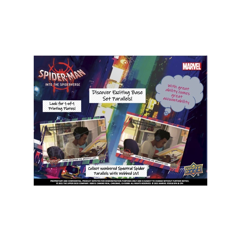 2022 Upper Deck Spider-Man Into The Spider-Verse Hobby Box