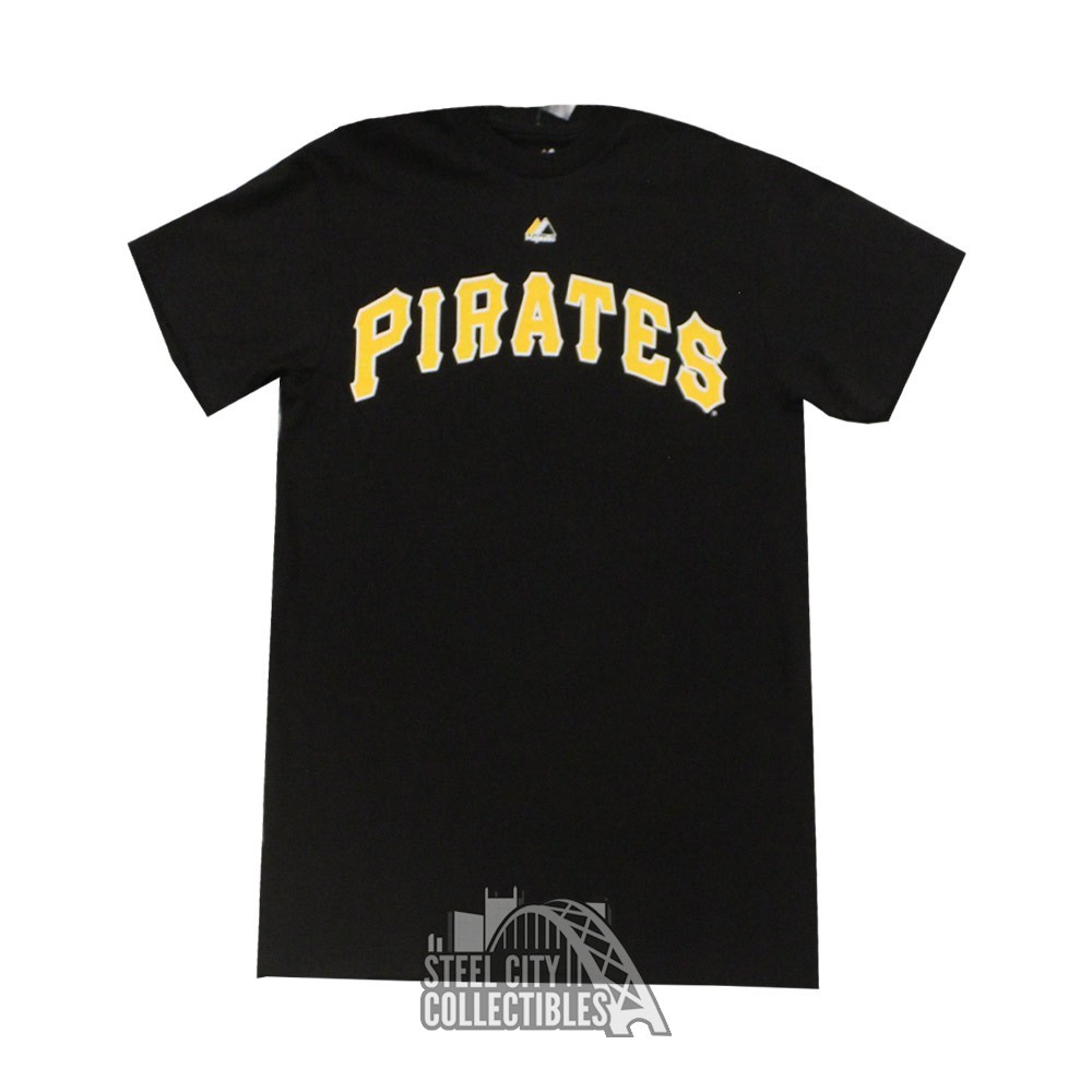 Starling Marte Pittsburgh Pirates Majestic MLB Black Name & Number T-Shirt