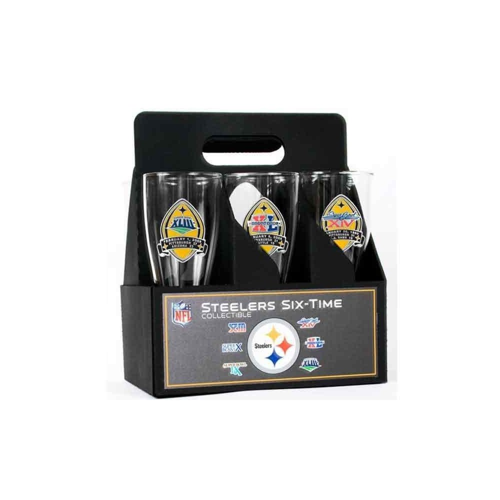 Pittsburgh Steelers 6X Super Bowl Champs Etched Acrylic