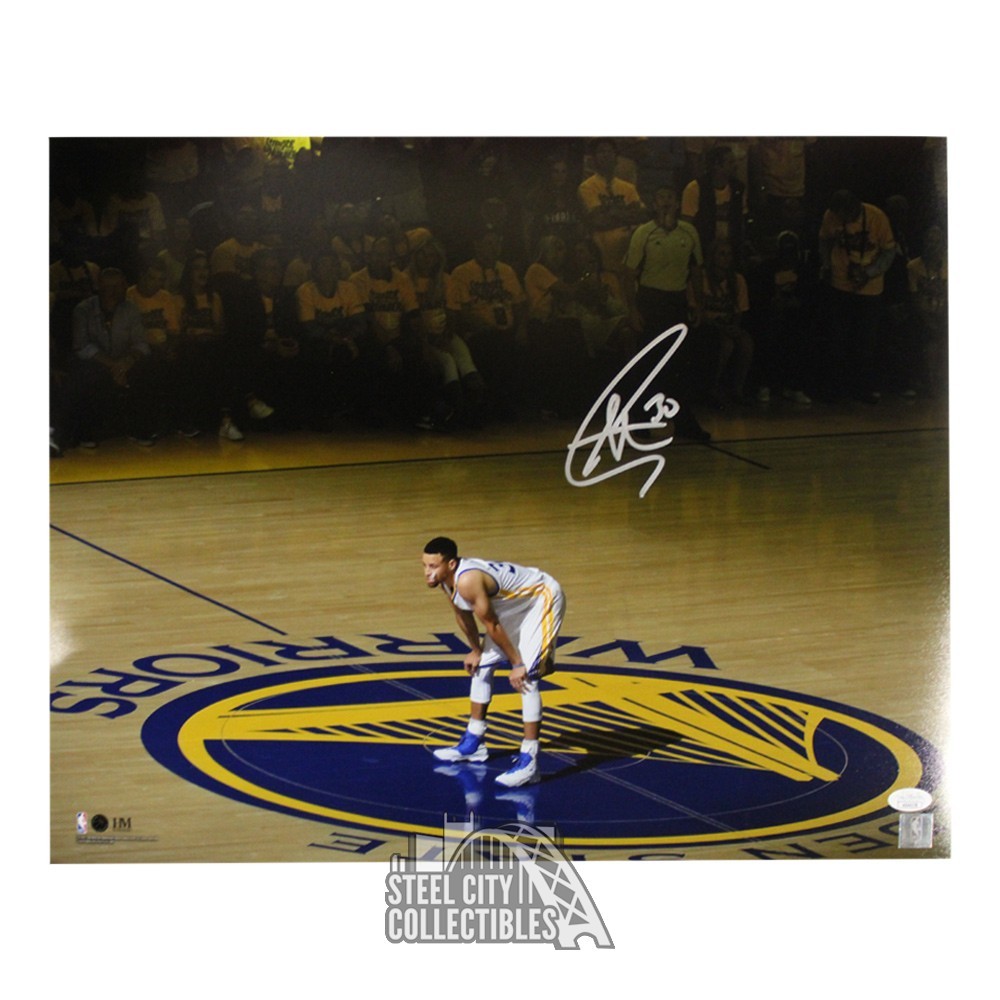 Stephen Curry Autographed Golden State Blue Nike Swingman B2B MVP Jersey -  BAS