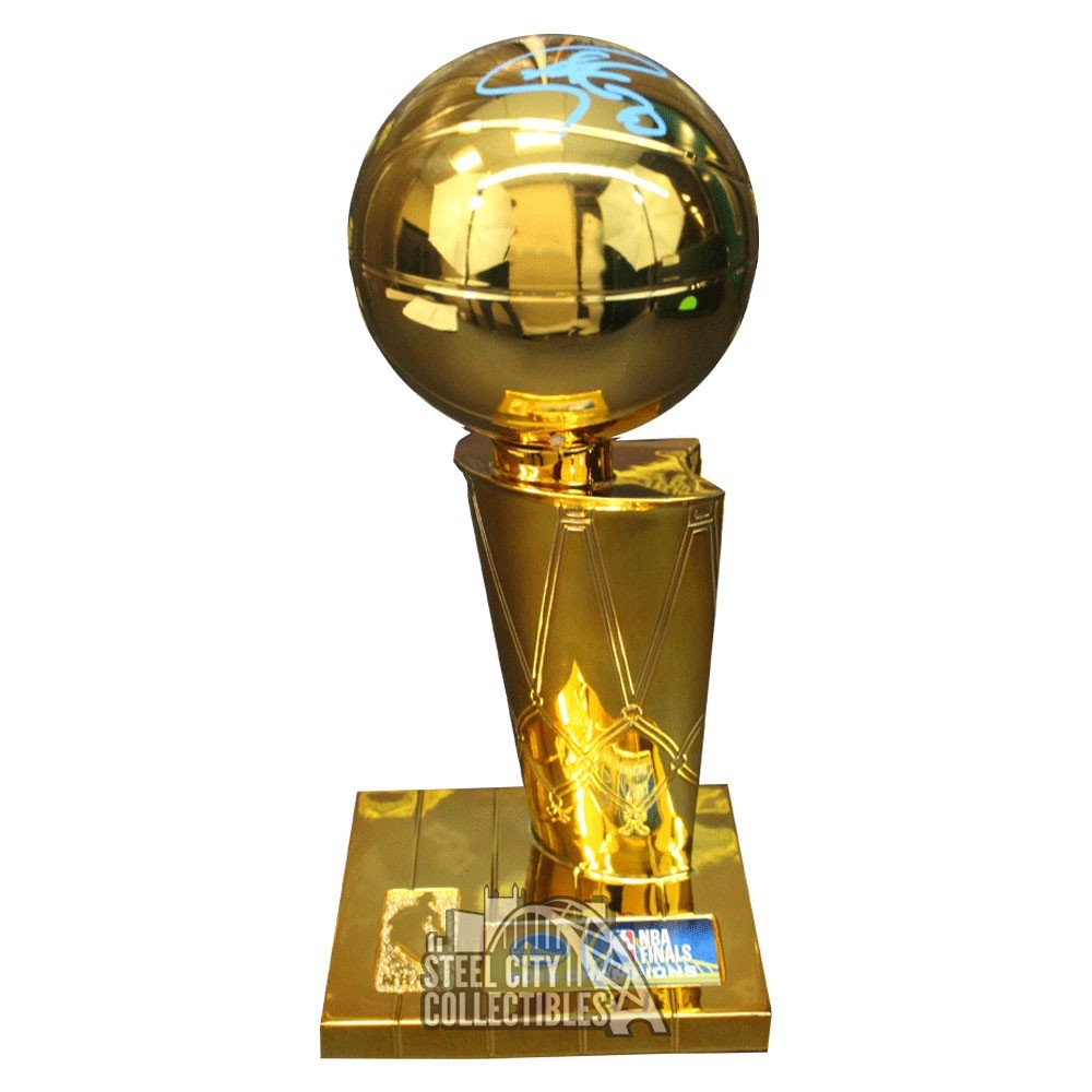 Stephen Curry Autographed 2015 Finals Replica Trophy - BAS | Steel City ...