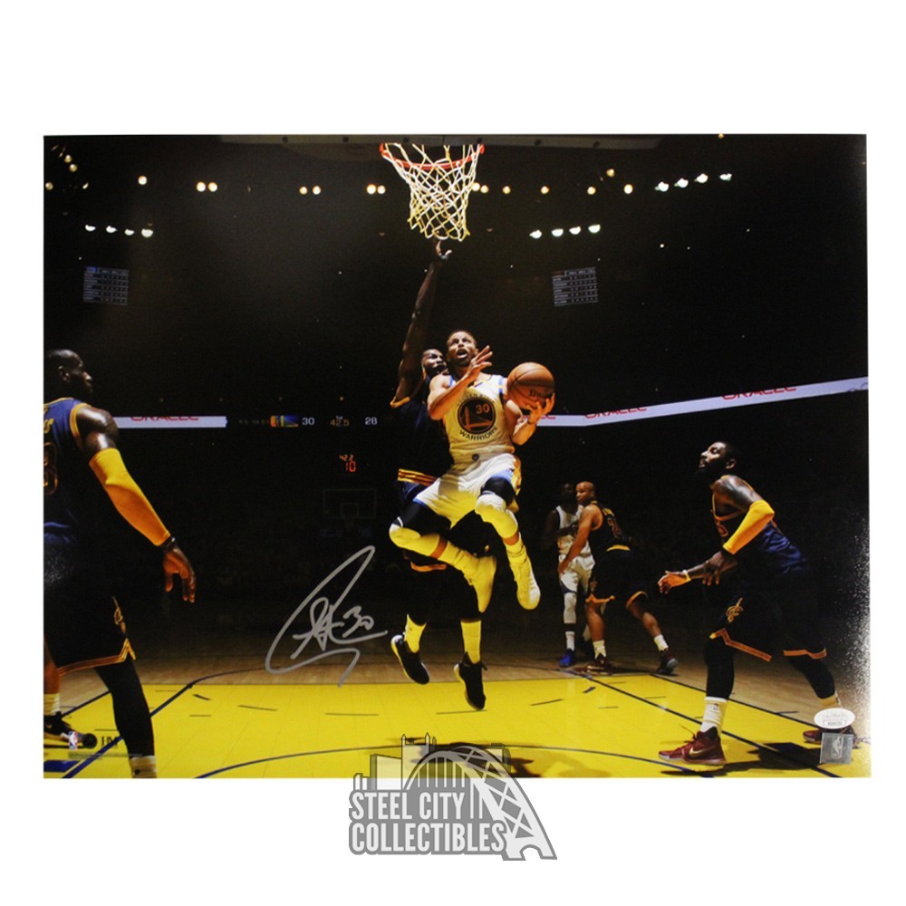 Stephen Curry Autographed Golden State Blue Nike Swingman B2B MVP Jersey -  BAS