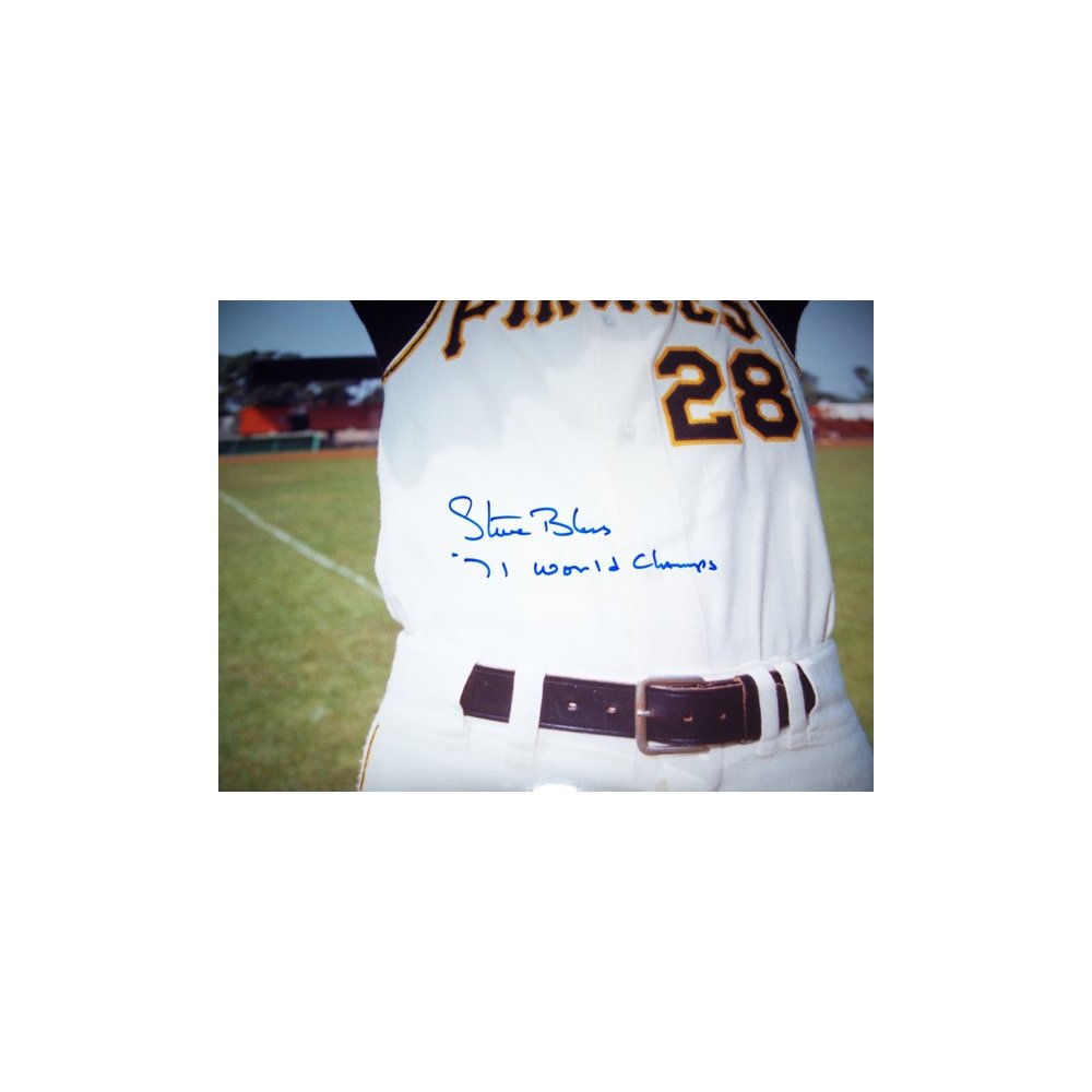 Steve Blass Autographed Pittsburgh Pirates 8x10 Photo - BAS (Arms Up)