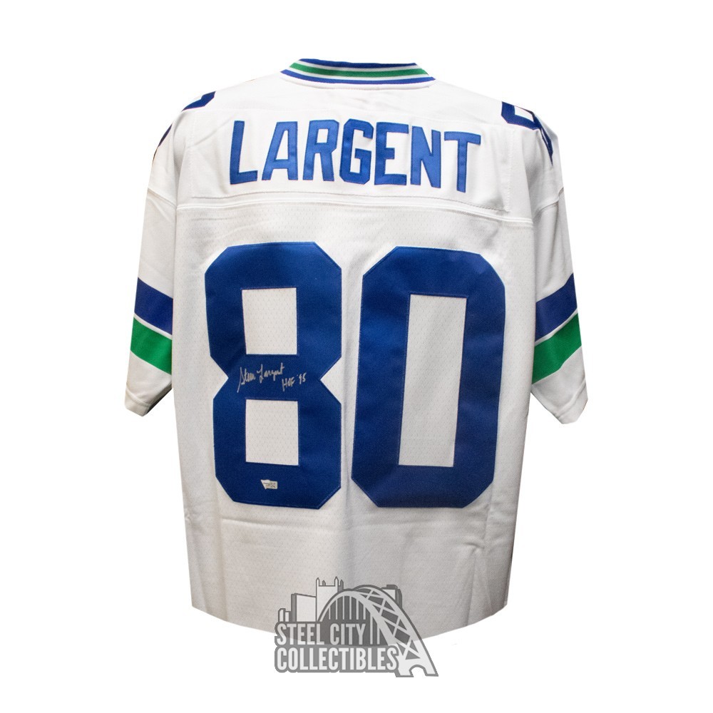 Steve Largent Seattle Seahawks Autographed Mitchell & Ness