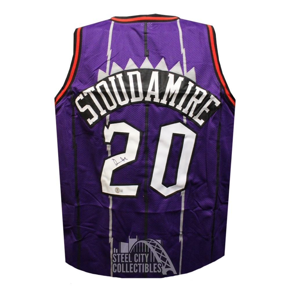 Damon Stoudamire Autographed Portland Custom Black Basketball Jersey - BAS