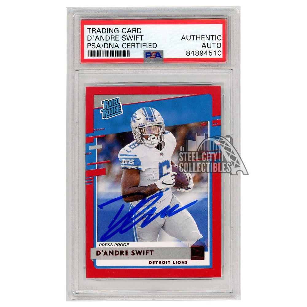 Detroit Lions Autographed Autographed Rookie Cards Trading Cards