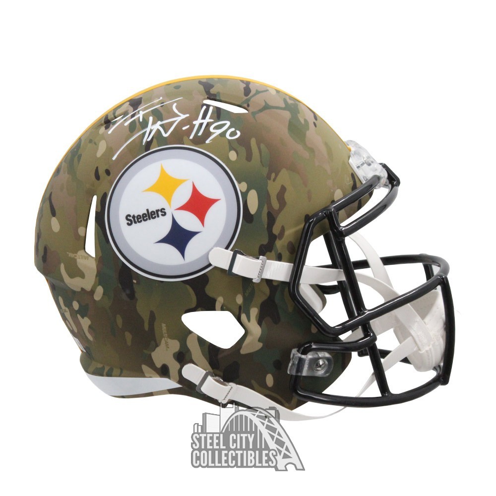 TJ Watt Autographed Pittsburgh Steelers Full Size Replica Helmet