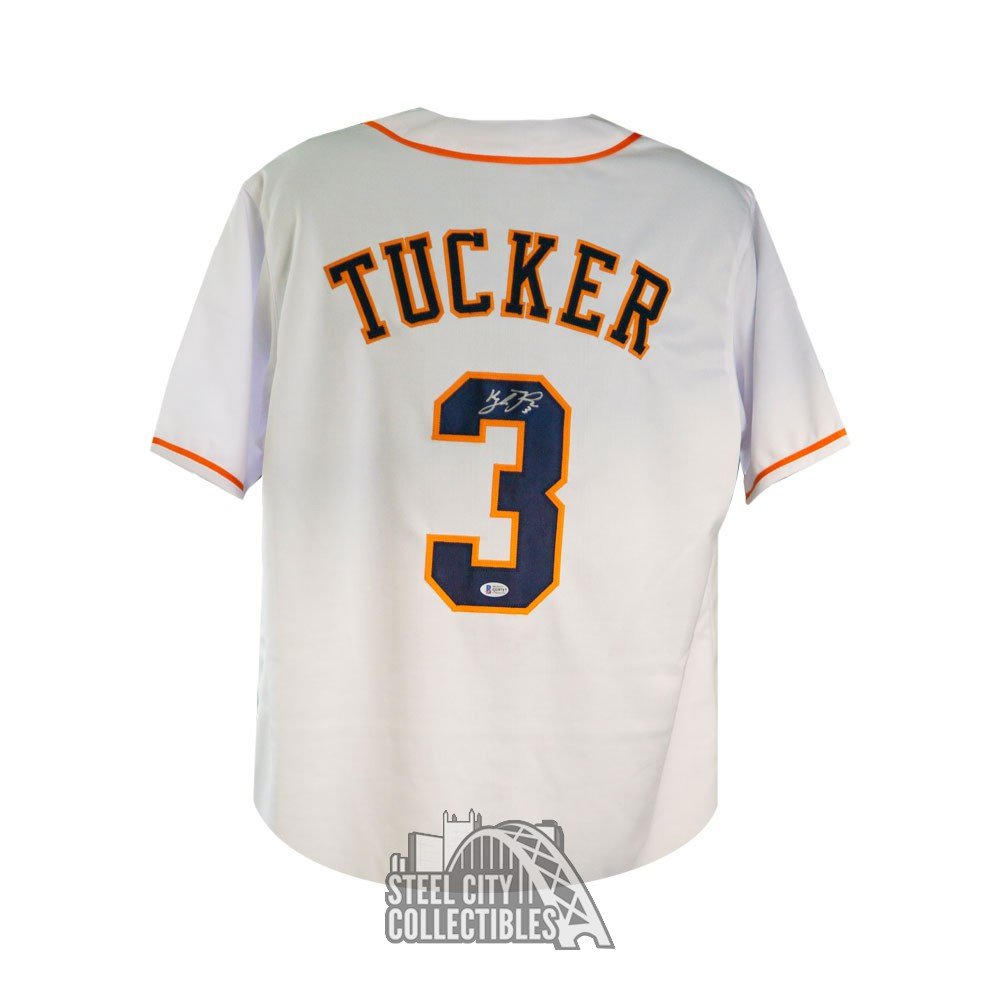 Kyle Tucker Autographed Houston Custom White Baseball Jersey - BAS COA