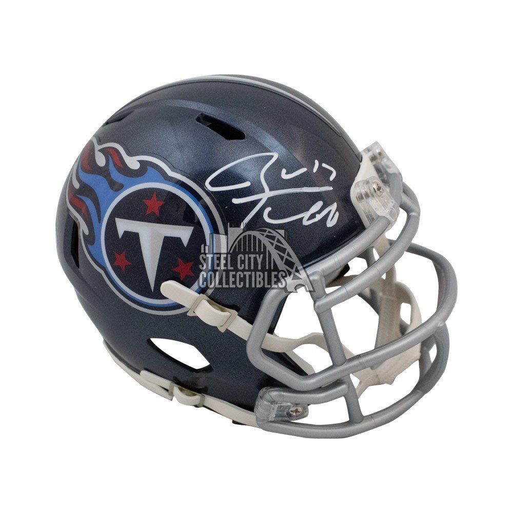 Ryan Tannehill Autographed Signed Titans Lunar Eclipse Speed Authentic  Helmet Beckett COA