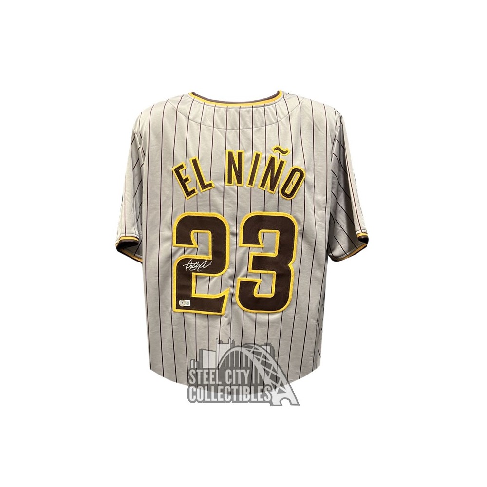 Fernando Tatis Jr Autographed El Nino San Diego Custom Gray Pinstripe  Baseball Jersey - BAS