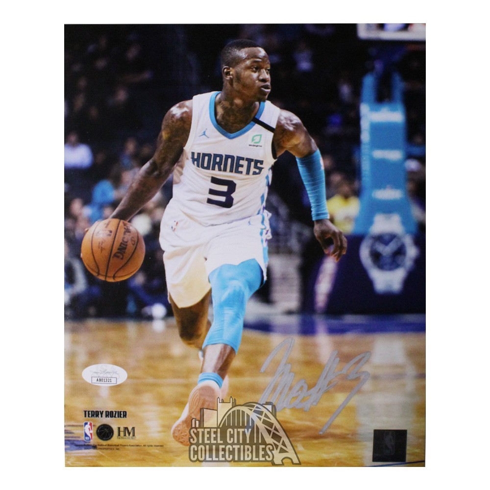 Official terry rozier charlotte hornets basketball signatures