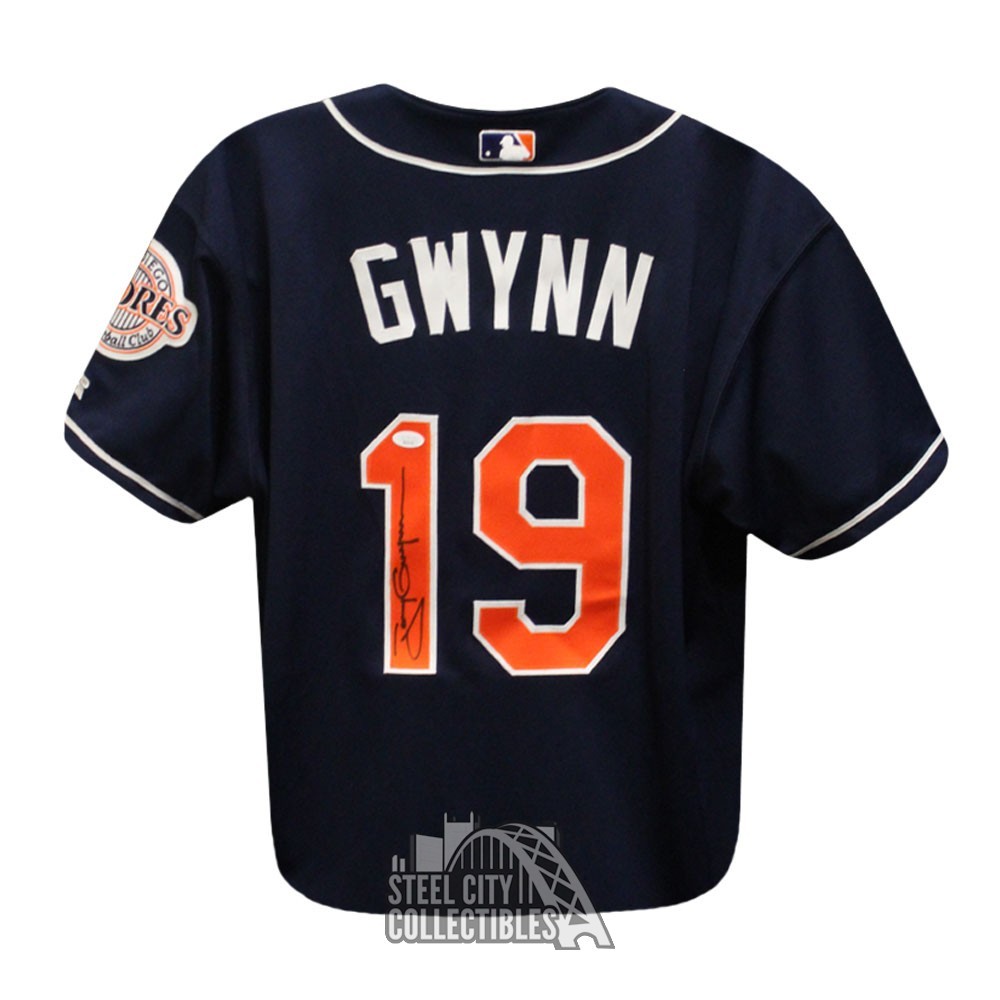 Tony Gwynn Autographed San Diego Russell Navy Baseball Jersey - JSA LOA