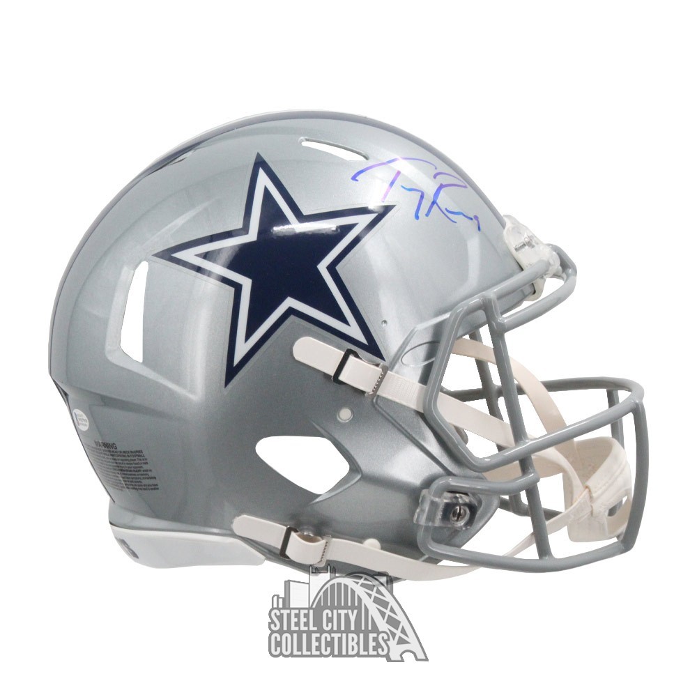 Tony Romo Autographed Dallas Authentic Speed Full-Size Football Helmet - BAS