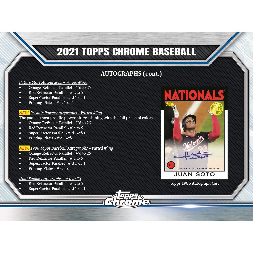 2021 Topps Chrome Baseball HTA Jumbo Hobby Box