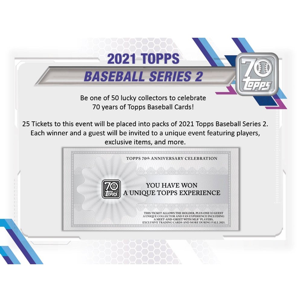  2021 Topps 70th Anniversary Logo Patch Series 2