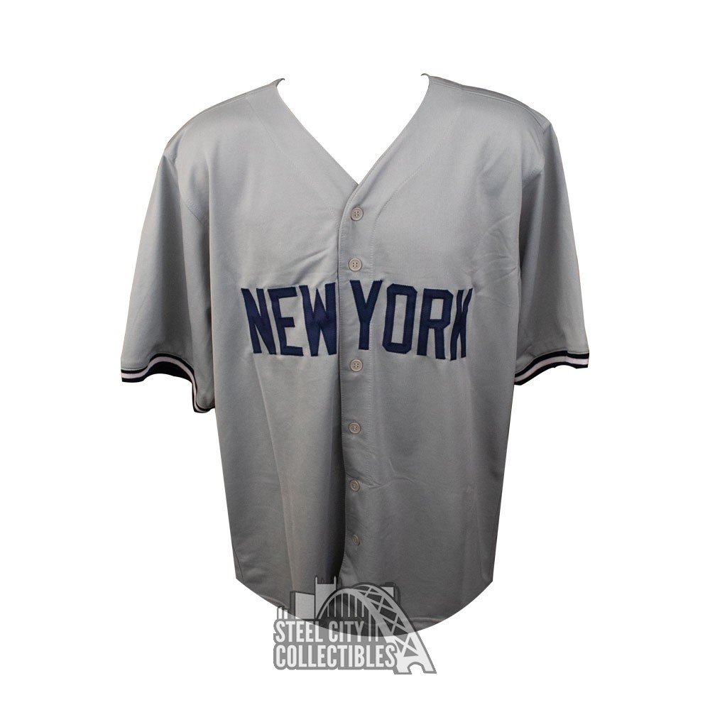 Alfonso Soriano Autographed New York Custom Gray Baseball Jersey - JSA COA  (B)