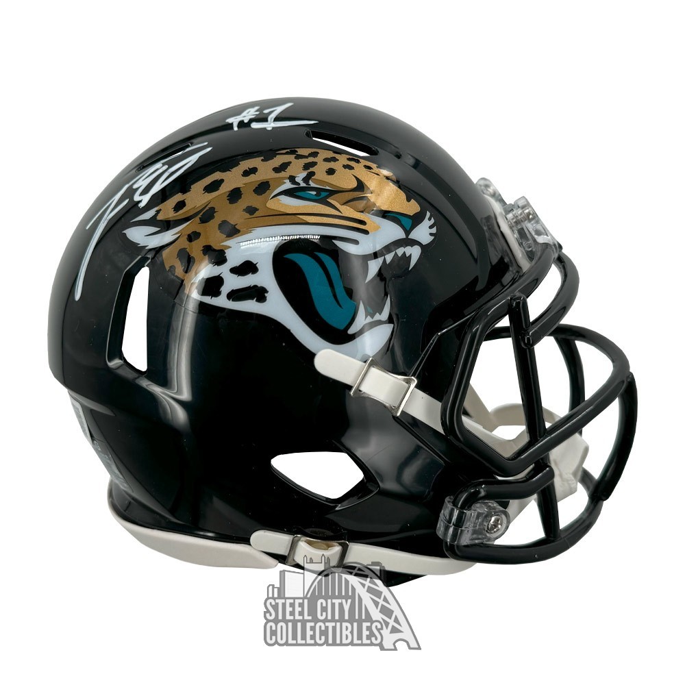 Travis Etienne Autographed Jacksonville Speed Mini Football Helmet ...