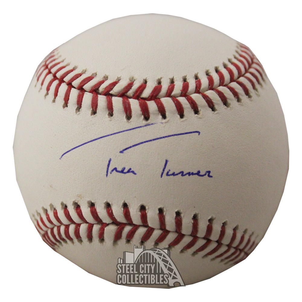 Trea Turner Autographed Official 2019 World Series MLB Baseball - BAS COA