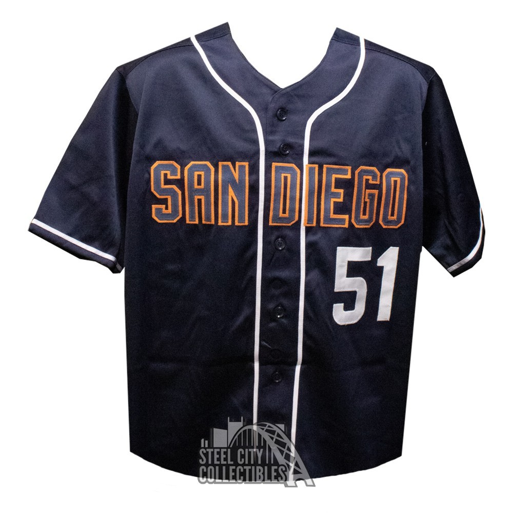Trevor Hoffman Autographed San Diego Custom Navy Baseball Jersey - BAS