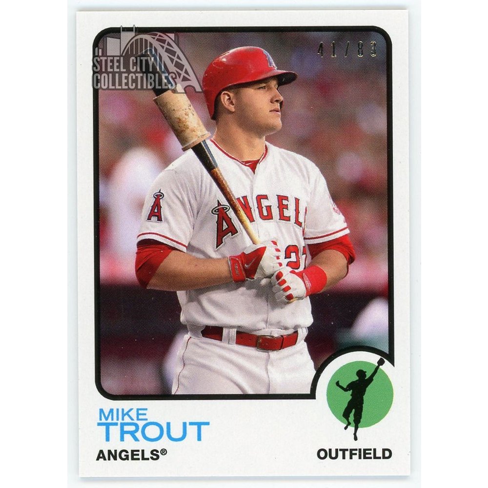 Mike Trout 2018 Topps Transcendent VIP Party Card 1973 Topps 41/83 MT