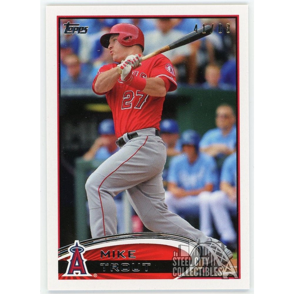 Mike Trout 2018 Topps Transcendent VIP Party Card 2012 Topps 41/83 MT-2012